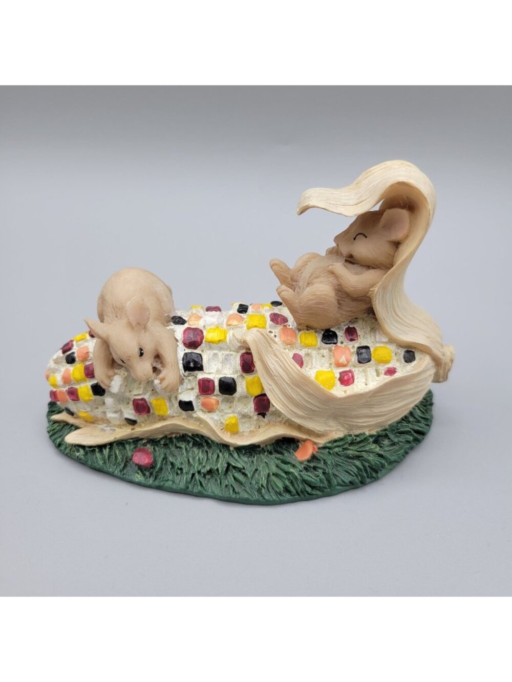 Charming Tails Cornfield Feast Mice Corn Cob Figurine Retired Silvestri